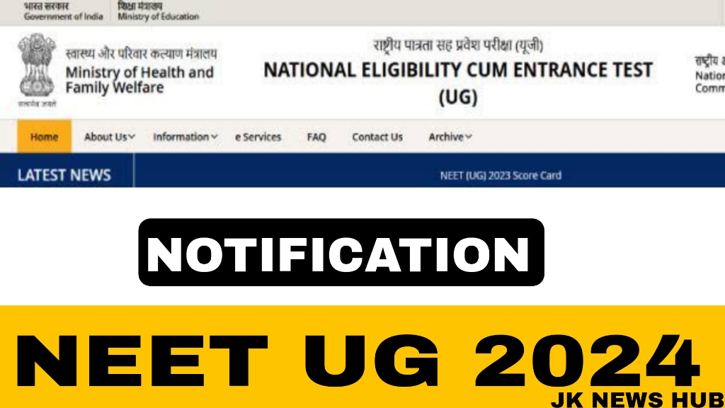 NEET UG 2024 Notification