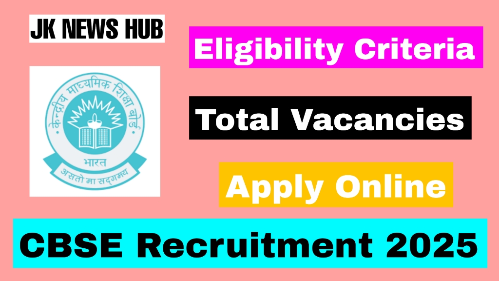 CBSE Recruitment 2025